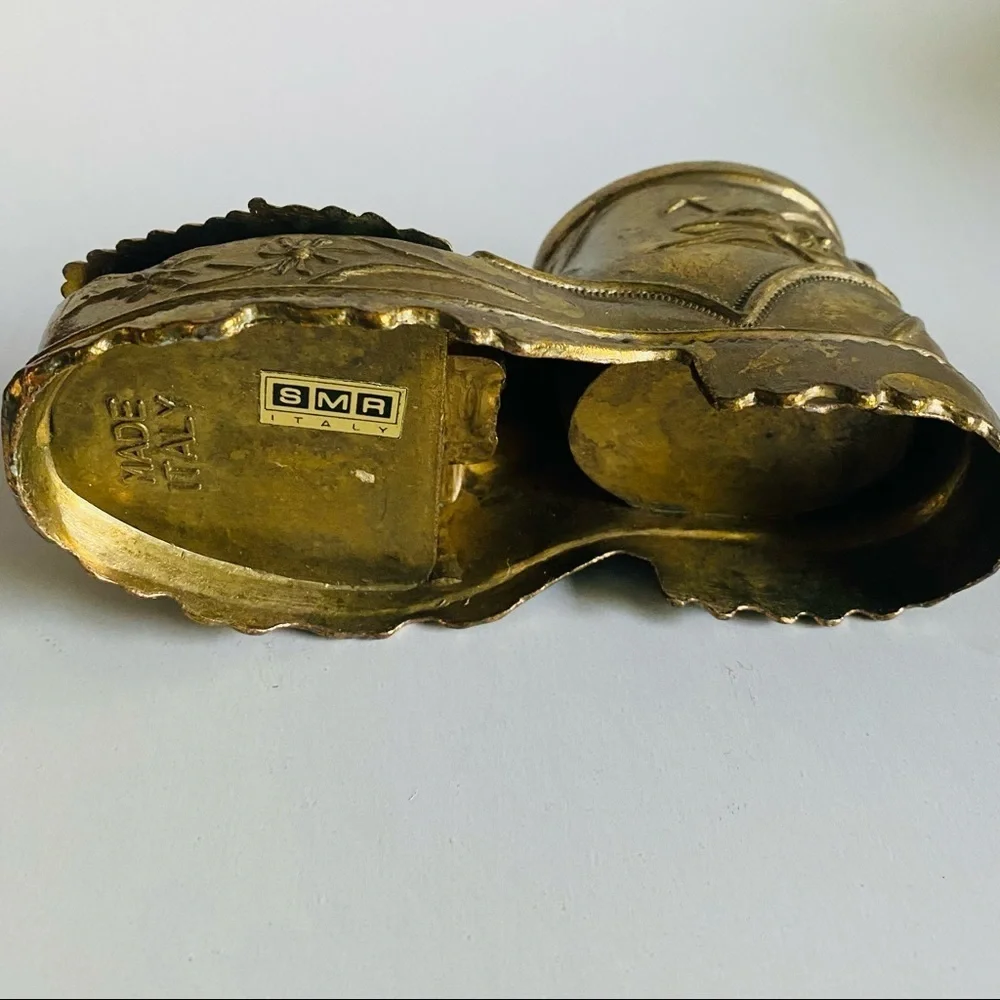 Mid-Century Italian Brass Boot Ashtray